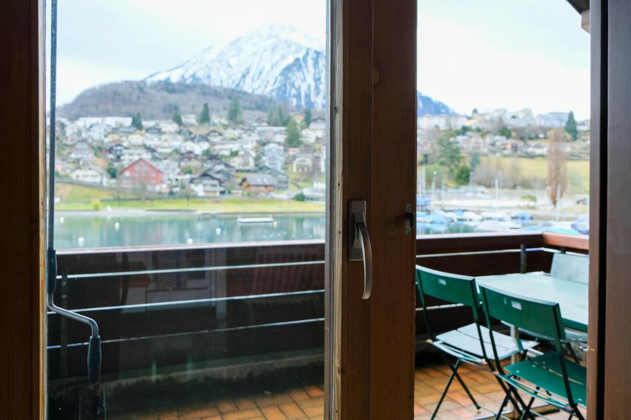 Seewohnung 1 Spiez Eksteriør billede